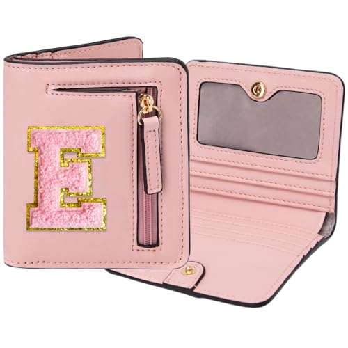 Image of Birthday Gifts for Teen Girl Kids Wallet Little Girl Wallets | Small Initial Kid Wallet for Girl Rfid Wallet Preppy Stuff Gifts for Girls 8-12 Pink E
