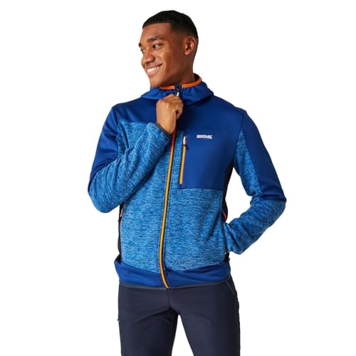 Regatta Cadford VI Extol Herren-Fleecejacke mit durchgehendem Reißverschluss, blau, XL