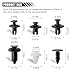 100PCS Plastic Car Body Trim Clips, Universal Car Bumper Clips, Rivets Fasteners Push Retainer Kit, Auto Push Pin Rivets Set with Storage Box