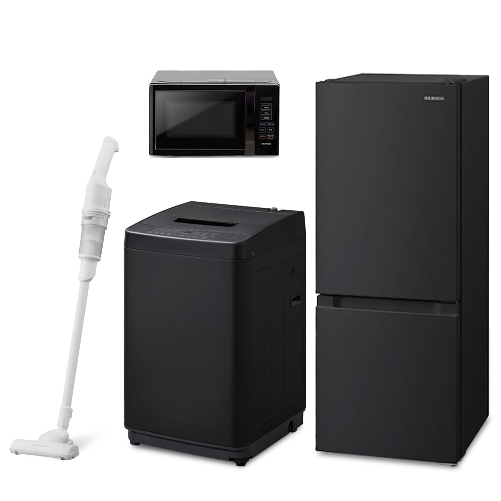 Amazon | 【新生活家電4点セット】アイリスオーヤマ 家電セット 冷蔵庫 