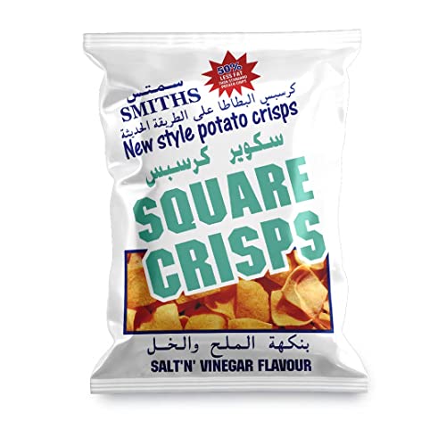 Smiths Salt and Vinegar Square Crisps 100 g