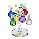 ❣【Detalles intrincados】: Este adorno de manzano está hecho de cristal de alta calidad. Consta del árbol principal y 6 manzanas de diferentes colores. Todas las manzanas son extraíbles.
