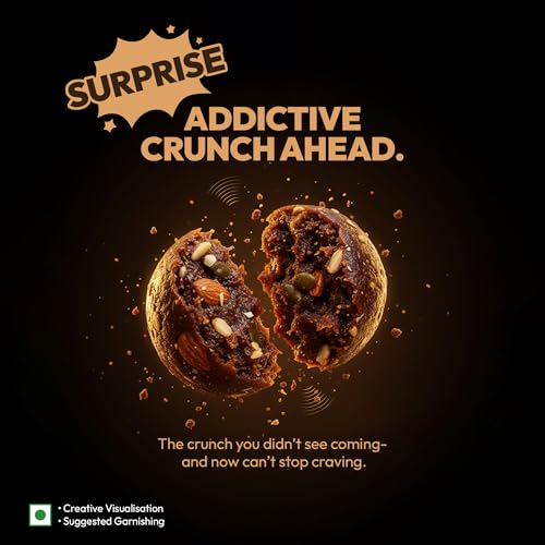 Image of True Elements Date Bites 150g (15g X 10 Packs) - Goodness of Nuts & Seeds | Sweetness of Jaggery Powder | Healthy Snacking | Energy Laddoo