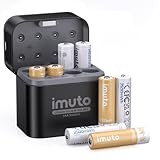 単三リチウム充電電池 2500mWh*4本+充電式ニッケル水素電池 2700mAh*4本 充電器の組み合わせ