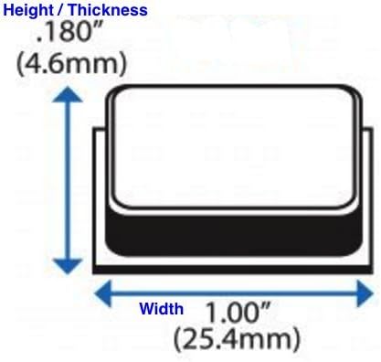 GorillaGrit Clear Rubber Bumpers Large - Set of 20 Rubber Feet for Cutting Boards Glass Table Top Bumpers, Self Adhesive Furniture Pads, Picture Frame Spacers - 1 Inch Square Self Stick Pads