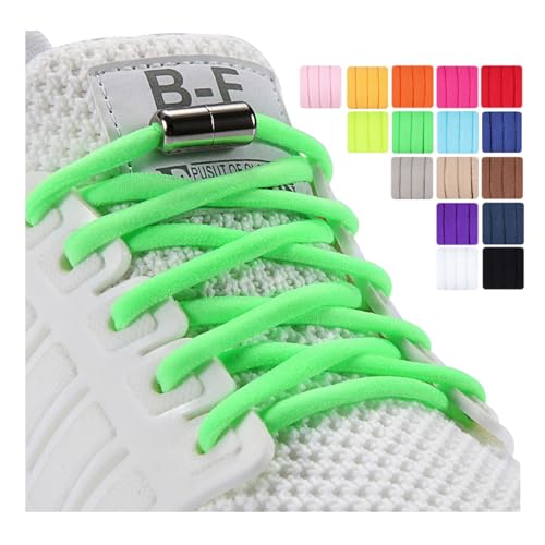 Olukssck 2 Paar Elastische Schnürsenkel mit Metall Lock,...