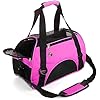 Cat Carrier,Soft-Sided Pet Travel Carrier for Cats,Dogs Puppy Comfort Portable Foldable Pet Bag Airline Approved (Small Rosered)