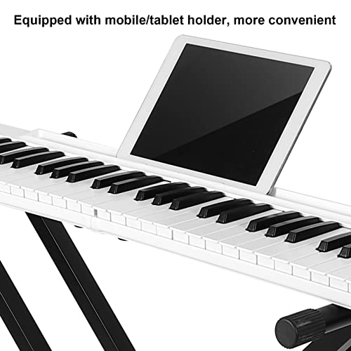 Clavier portable de piano numérique pliable de piano de clavier pleine grandeur de 88 touches for les débutants avec Bluetooth, USB/MIDI, pédale de sustain, sac de piano (Color : White) - Les Beatles, Paul McCartney, John Lennon, RIngo Starr, George Harrison Clavier portable de piano numérique pliable de piano de clavier pleine grandeur de 88 touches for les débutants avec Bluetooth, USB/MIDI, pédale de sustain, sac de piano (Color : White) – Image 7