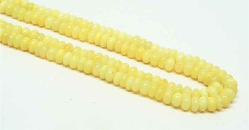 Perles en opale jaune naturelle pour fabriquer des bracelets - 5