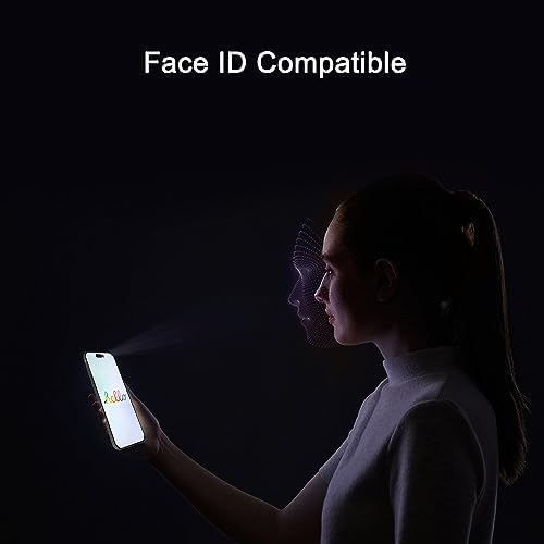Ailun Privacy Screen Protector for iPhone 16 / iPhone 15 / iPhone 15 Pro [6.1 Inch] 3 Pack Anti Spy Private Tempered Glass Anti-Scratch Case Friendly [3 Pack][Not for iPhone 16 Pro 6.3 inch] - 4