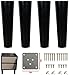 Nogi meblowe Nogi sofy Furniture Leg Sofa Legs Meble z drewna nogi, czarna sofa stóp stóp stóp, drewniany stół nogi stolikowe nogi MAJSTERKOWANIE Nogi, stół do zamiennika, z płytą montażową i śrubami