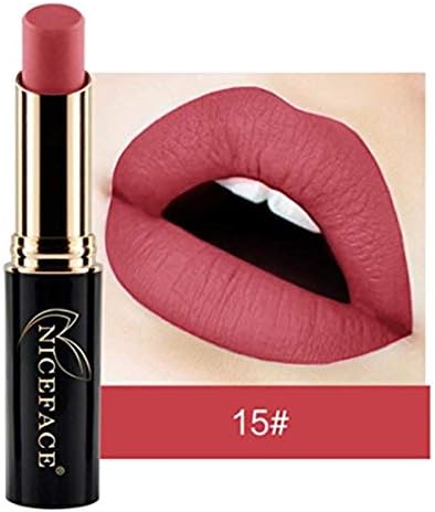 24 Colors Waterproof Long Lasting Durable Matte Liquid Lipstick Beauty Lip Gloss (15#)