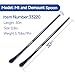 TUOTAO 2 PCS 33220 Tire Mt and Demount Spoon | 30 in x 4/5 in, Tire Iron Set Tire Changing Removal Tool for Cars/Trucks/Taxi/Tractor/Bus