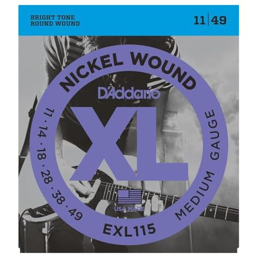 D'Addario Blues/Jazz Rock Nickel Wound Electric Guitar Strings 11-49 2 Pack