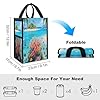 ERSTSNCK Island Corals Insulated Lunch Bag Leakproof Insulated Cooler Bags Reusable Cooler Tote Foldable Lunchbox for Adult Women Men for Work Travel Picnic #1