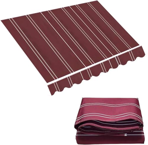 Tissu de remplacement d'auvent extérieur polyester 280g résistant à l'eau 3m