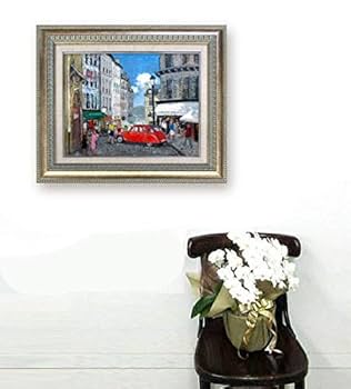 油絵　「南フランス」　額縁付き 51SKUIbhFcL._UF894,1000_QL80_.jpg