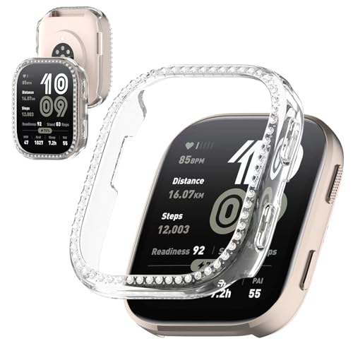 �y�L���L���P�[�X�zFINEEN amazfit bip 6�J�o�[ �L���L�� PC�f�� 51�̃N���X�^���_�C�������h���� �Ή� amazfit bip 6 ��p �ی�P�[�X �ȒP���t�� �ϏՌ��� 100%?�q�x�A���ߗ� for �A�}�Y�t�B�b�g bip6 