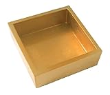Caspari Lacquer Cocktail Napkin Holder in Gold - 1 Each