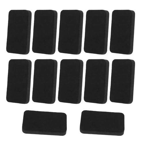 Genérico 12 Borradores Magnéticos de EVA para Pizarra Blanca y Negra Tamaño Rectangular Reutilizables y Secos Ideales para Aula y Oficina Material Escolar Práctico