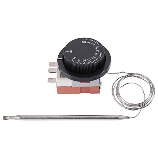 Basetech Einbauthermostat Einbau 0 bis +50 °C, BT-2226738, Schwarz