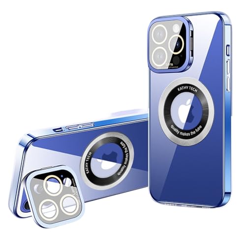 Coque iPhone 15 Pro transparente MagSafe avec béquille pour visionnage vidéo