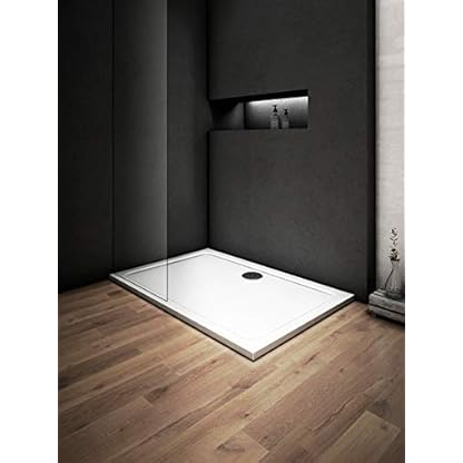 Aica Sanitär Duschwanne Duschtasse 110X90cm für Duschabtrennung walk in Duschwand Dusche Duschkabine Duschtür