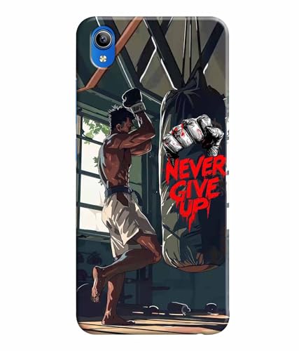 Image of Never Give Up Motivation Quotes Printed Hard Back Case Cover & Compatible for Vivo Y90 / Vivo Y90i (Multicolor) - D1809