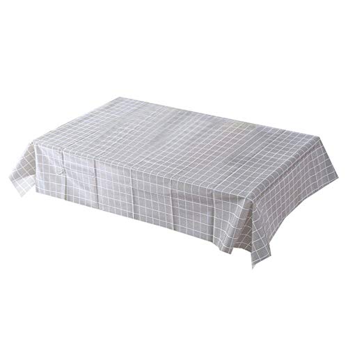 Aikesi Simple Nordic Style Tablecloth, Rectangular Tablecloth Dust-Proof Table Cover for Buffet Table, Parties, Holiday Dinner(Gray)