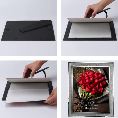 Calenzana 8X10 Picture Frame Sparkle Glass Photo Frames For Tabletop, 8 X 10 Inch, 2 Pack #TOP5