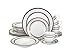 Euro Porcelain 57-pc Banquet Dinnerware Set, Luxury Tableware Dining Service for 8