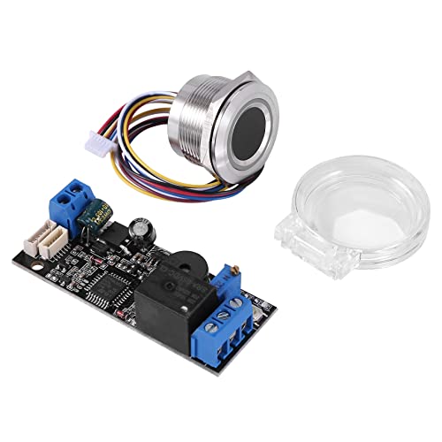 Asyduey K202 DC12V Low Power Fingerprint Control Board + R503 Fingerabdruckmodul Rundes Fingerabdruckerkennungsmodul