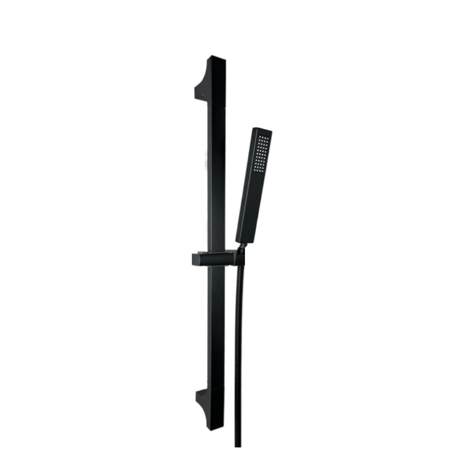 Barre de douche anti-corrosion grise avec colonne réglable pratique
