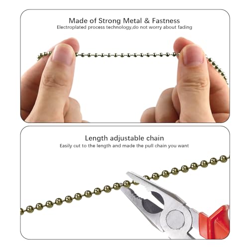 image for Dotlite Bronze Ceiling Fan Pull Chain Set, Decorative Pull Chain Penda