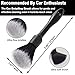 NIKCOSMK 3PCS Wheel Brush Kit for Cleaning Wheel and Tire, Wheel and Rim Brush, Car Detailing Brushes, Bendable & Durable Car Wheel Rim Cleaner Brush Set,Car Detailing Cleaning Brush Supplies Kit