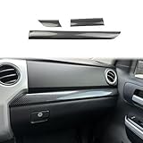 Korlot Carbon Fiber Control Dashboard Panel Decor Protective Cover Trims for 2014-2021 Toyota Tundra