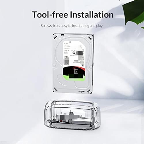 Base de conexión HDD SATA de 3.5 pulgadas transparente USB 3.0 con rendimiento de 5Gbps 2