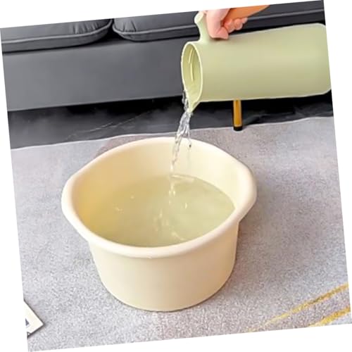 Tina de Plástico para Baño de Pies 7L Beige miniatura 7