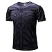 HOOLAZA Avengers Super Heroes Hommes T-Shirt de Compression à Manches Longues pour Homme Running Motion Long Shirt pour Hommes Fitness Gym Training Tops XS