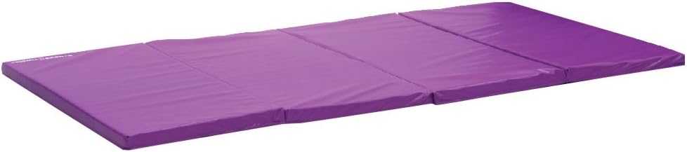 SSM-4102Purple - Purple Gymnastics Mat for Tumbling Yoga Exercise Karate Cheer, 4' x 10' x 2'