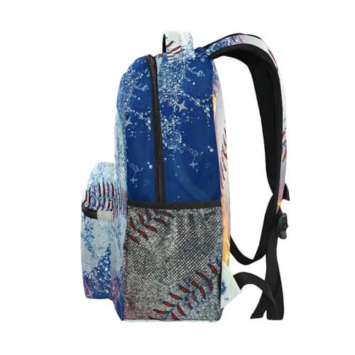 Nander Backpack Travel Fire Water Baseball School Bookbags Shoulder Laptop Daypack College Bag for Womens Mens Boys Girls4