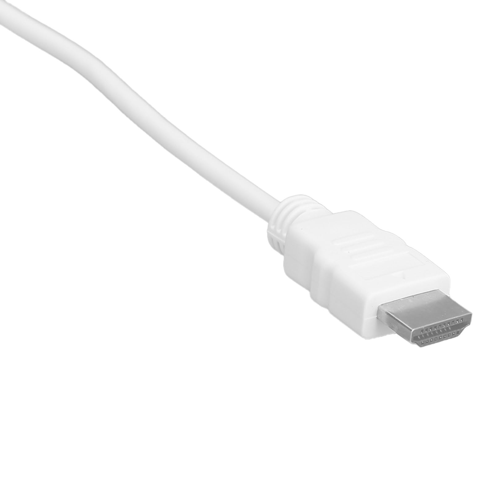 Adapter VGA na HDMI, Interfejs Multimedialny HD na Konwerter Adaptera VGA do Komputera Monitor do Laptopa Projektor (Biały)