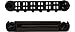 TonePros Metric Locking Tune-o-matic/Tailpiece Set (large posts) Black
