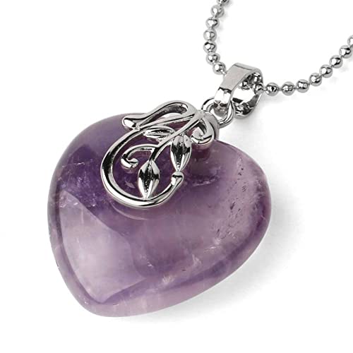 Collier améthyste naturelle sculpté main motif fleur vigne pour femme