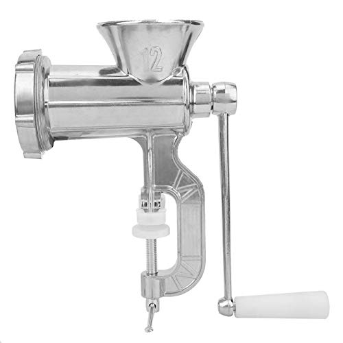 Picadora de carne manual - Montaje en mesa, acero inoxidable, para salchichas
