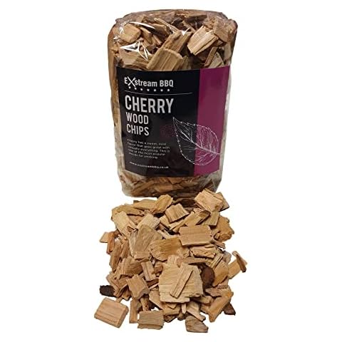 Exstream BBQ Barbecue Smoking Wood Chips *Over 16 Great Flavours in 1, 5 & 10 Litres* (Cherry 1 Litre) Cover