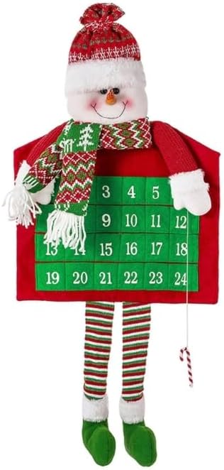 2023 Christmas Countdown Calendar Nonwoven Fabric Party Holiday Hanging Pendant Ornament For Home Mall Decoration Family Christmas Countdown