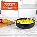 IMUSA 6.9Qt Bistro-Cera Aluminum Speckled Black Ceramic Caldero with Glass Lid, Nonstick Dutch Oven Pot for Rice, Family Meals, and Traditional Cooking, Black