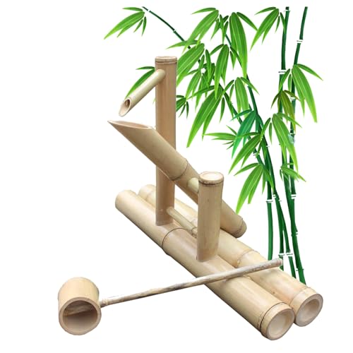 Fontaine feng shui en bambou pour jardin kit aménagement paysager avec pompe de cour