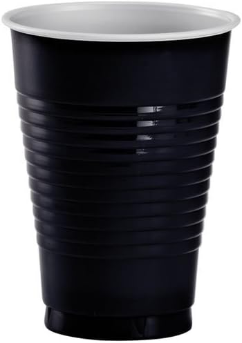 Party Dimensions20 Count Plastic Cup, 12-Ounce, Black